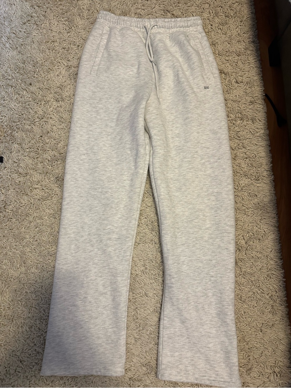 Aeropostale Light Heather Gray thick Sweatpants with Drawstring